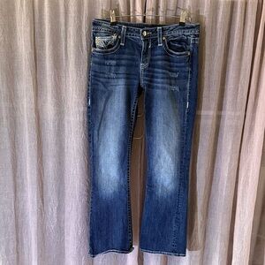 Vigoss Women's Boot Cut Jeans in Deep Blue